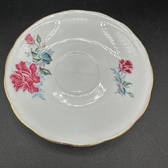 Vintage Tea Cup & Saucer  Porcelain Fine Bone China Floral Rose Yong Sheng - Picture 8 of 16